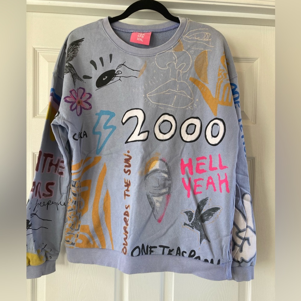 Unique and super fun sweatshirt!